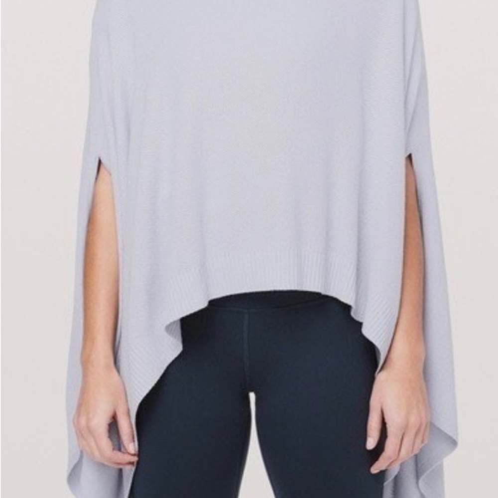 Lululemon Athletica Light Gray Poncho Sweater